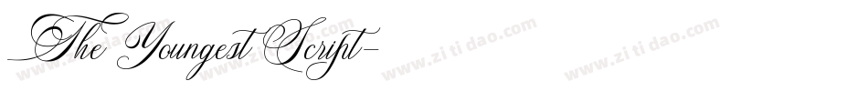 The Youngest Script字体转换